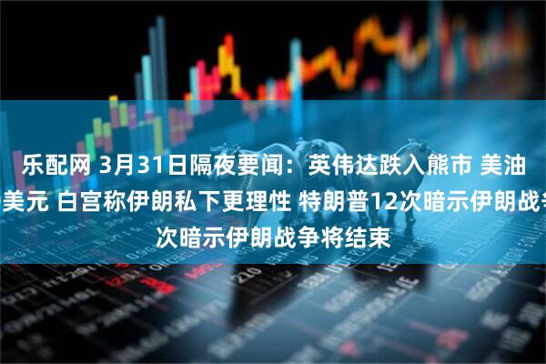 乐配网 3月31日隔夜要闻：英伟达跌入熊市 美油站上100美元 白宫称伊朗私下更理性 特朗普12次暗示伊朗战争将结束